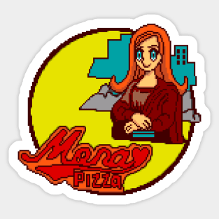 Mona Pizza Sticker